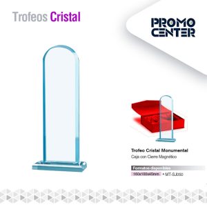 TROFEO CRISTAL MONUMENTAL 160X100X45MM