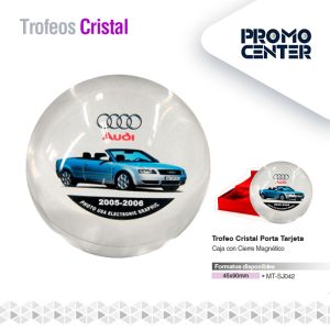 TROFEO CRISTAL PORTA TARJETA 45X90MM
