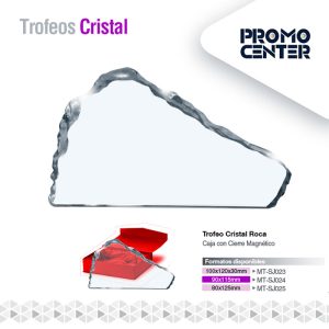 TROFEO CRISTAL ROCA MEDIANO 90X115MM
