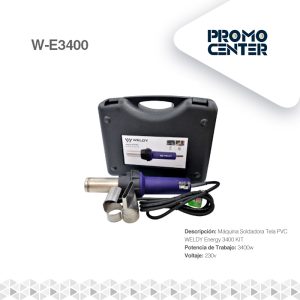 MAQUINA SOLDADORA PVC WELDY ENERGY 3400 KIT
