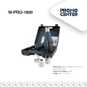 MAQUINA SOLDADORA PVC WELDY PRO 1800W