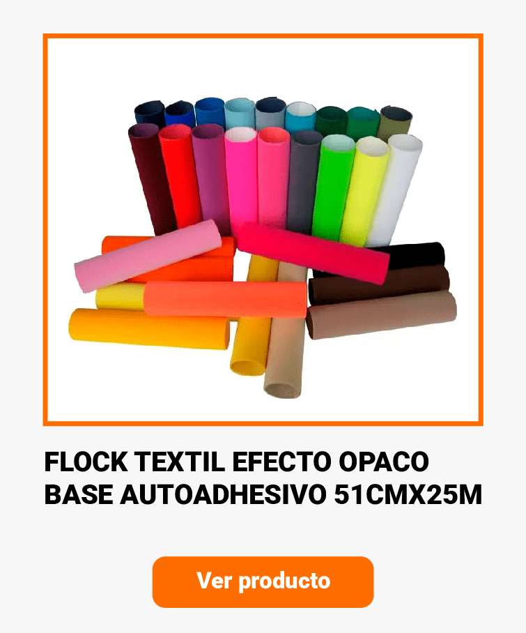 rollo flock textil opaco promocenter.cl